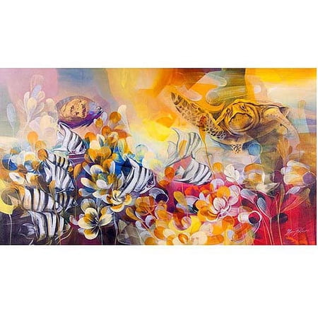 UPC: 0844296090341 | Trademark Fine Art  Key Largo  Canvas Art by Palacios  18×32