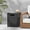 Brown+Gold, variant on Iron Tank Holder Side Table for Propane Tank - Modern Minimalist Outdoor Heating Accessory with Dark Gray Powder-Coated Frame, 15.25x15.25x19.75 inches, Brown+Gold