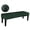Dark green, variant on KALAKALA Dining Bench Cover Velvet Thick Stretchable Seat Protector Rectangle Stool Slipcover for Living Room Bedroom Kitchen