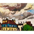 thumbnail image 3 of Sayen, Henry Lyman 14x12 Black Modern Framed Museum Art Print Titled - Rooftops and Clouds-Paris, 3 of 5