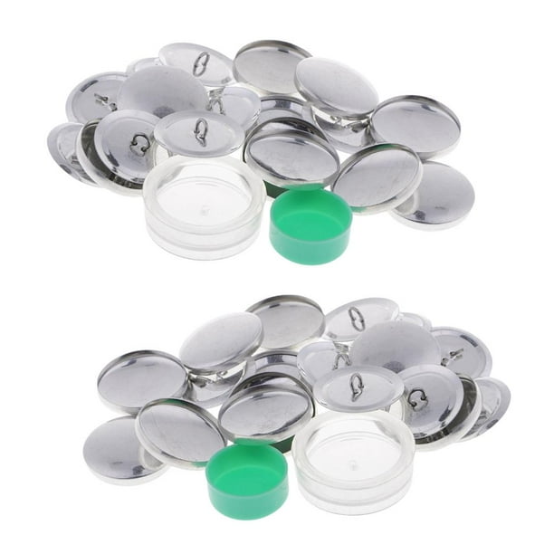 2x 10 Juego de Botones de Cubierta de Aluminio Multifunción Moda Creativa DIY Bolsa de Tela Juego de Hebillas Máquina Botón de Presión Base de Botón D perfecl Kit de botones de cubierta