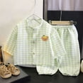 thumbnail image 2 of Hrsba Kids Summer 2 Piece Outfits Sets,Children's Summer Small Print Comfortable Round-Neck Two-piece Set,Toddler Summer Short Sleeve Round-Neck Blouses & Shirts Sets, 2 of 4