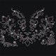 thumbnail image 1 of Calcomanía de transferencia de calor con diseño de flores y diamantes de imitación para planchar con fijación en caliente, parche de transferencia de calor para reparación de ropa, 1 of 9