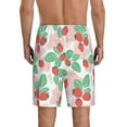 thumbnail image 3 of Kdxio Strawberry Print Mens Sleep Shorts Bottoms Soft Comfy Pajama Wear Pants with Drawstring Pockets, 3 of 7