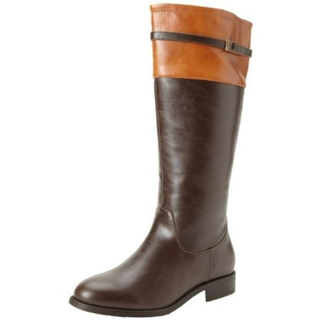 Wanted - Wanted Womens Slicker Faux Leather Colorblock Riding Boots ...