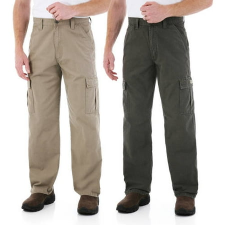 Wrangler - Mens Rip-Stop Cargo Pants, 2 Pack