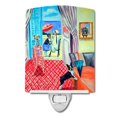 thumbnail image 1 of "La dama del tesoro de Caroline con su luz nocturna de cerámica Boston Terrier, 6 x 4, multicolor" Caroline's Treasures 7120CNL, 1 of 1