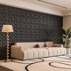 thumbnail image 2 of Panel decorativo de pared Art3d, paquete de 33, textura diamante, 30 x 30 cm, negro, 2 of 9