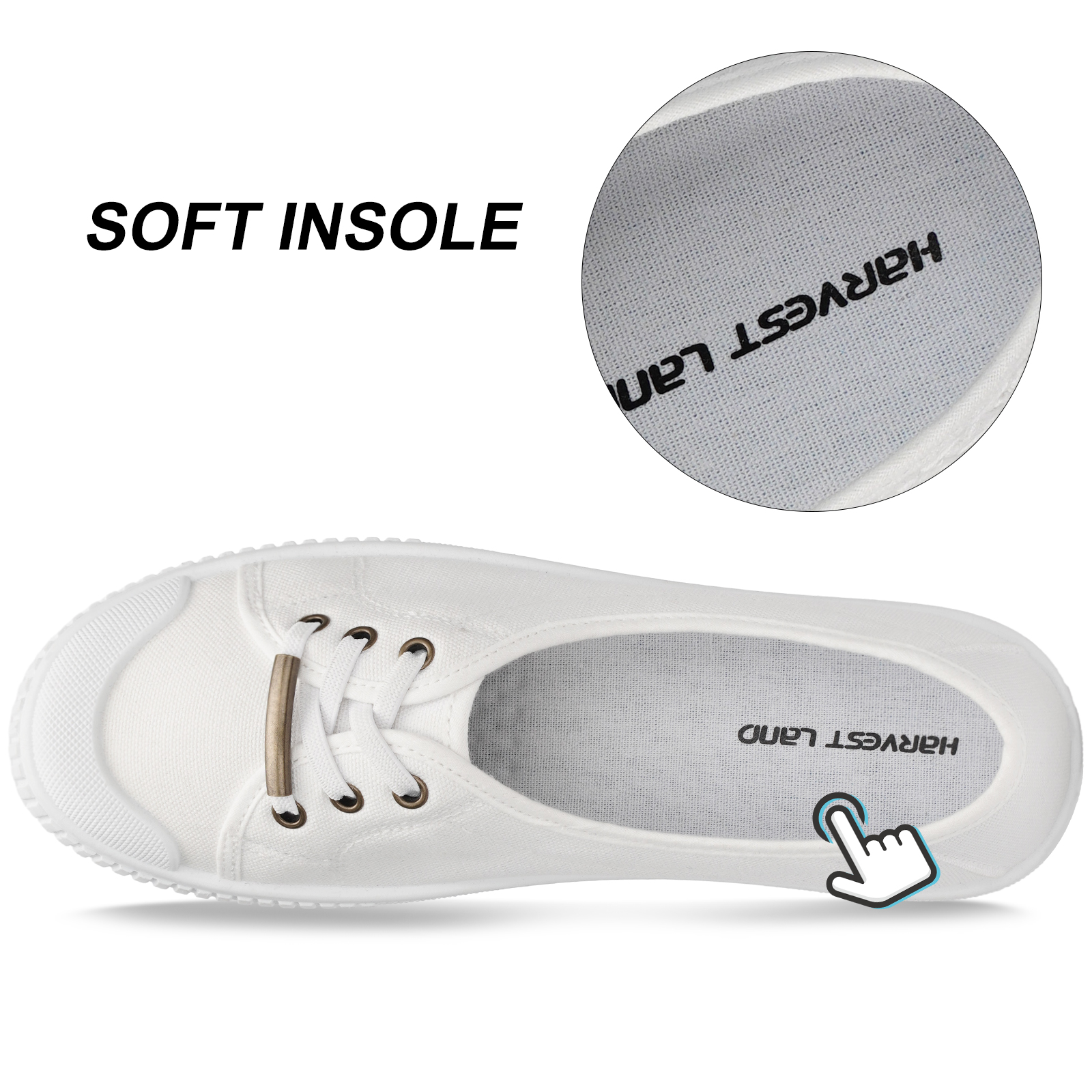 Slip-On Canvas Shoes for Women-Fashion Low-Top Flat Loafers with CloudFoam Insole