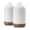 A-wood-2, variant on 200ml Ceramic Oil Diffuser - Ultrasonic & Humidifier With 7-color Led Lights Auto Shut-off Grey 1h/3h/6h Timer | Scent For Home Office Yoga