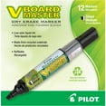 Pilot, PIL43914, BeGreen Refillable VBoard Dryerase Marker, 12 / Box