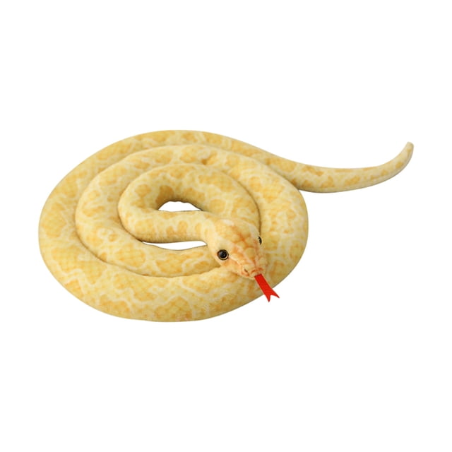 Yellow Oversized Yellow Snake Plush Toy Stuffed Animal Realistic Python Figure Kids Prank Gift