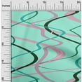 thumbnail image 2 of oneOone Cotton Jersey Aquamarine Green Fabric Geometric Fabric For Sewing Printed Craft Fabric By The Yard 58 Inch Wide-GZ, 2 of 6