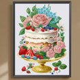 thumbnail image 2 of Pintura de diamante 5D DIY con forma especial parcial decoración de postres y pasteles 30x40cm, 2 of 9