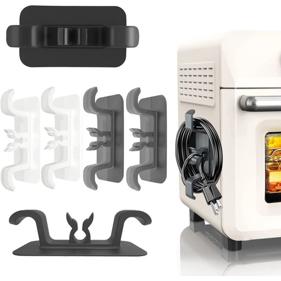 Wire Organizers for Cords, Cord Organizer for Kitchen Appliances - Appliance Cord Organizer Stick On - Cord Wrapper - Cord Holder for Appliances - Cord Winder for Mixer - 6 Pack