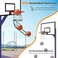 thumbnail image 1 of DGHM Basketball Return Attachment, Heavy Duty Basketball Rebounder with 3 Stable Large Hooks, Durable Basketball Accessories for 18" Rim Basketball Training, Black, 1 of 6