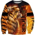 thumbnail image 5 of 2023 Spring Round Neck Shirt Casual Men's Sweatshirt 3D Printed Long Sleeve Round Neck Sweatshirt Lion Pattern Clothes, 5 of 5