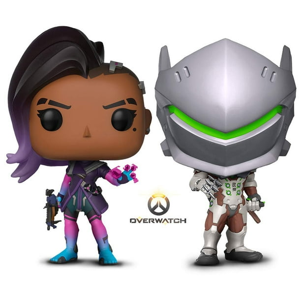 Warp Gadgets Bundle - Funko Pop Games Overwatch - Genji and Sombra Vinyl Figures (2 Items