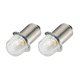 thumbnail image 4 of 2 bombillas LED P13.5S de 3 V, 4,5 V, 6 V, 9 V, 12 V, 18 V y 24 V, 2835, 1SMD, para linterna, reemplazo de faro, lámpara de trabajo de ahorro de energía, 4 of 5