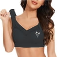 thumbnail image 4 of Bras for Women Full Coverage Large Strapless Lace Tank Top Underwear Thin Side Fold Side Breast Gather Adjustable Comfortable Push Up Bra, 4 of 8