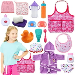 14 Pack Baby Doll Accessories Feeding Caring Set with Diaper Bag Magic Bottle Birthday Gift Walmart