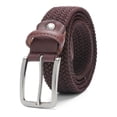 thumbnail image 1 of Minnieouse Cinturón trenzado Mujeres Hombres Pantalones Cintura Ropa decorativa Cintura Banda Casual Holeless Pin Hebilla Correa de nylon Transpirable Cinturones Marrón Minnieouse AP012253-02, 1 of 6