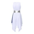 thumbnail image 4 of YONGHS Womens Dance Dress Color Block Sleeveless Lyrical Performance Costume S-XXL, 4 of 7