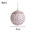 thumbnail image 2 of 4 bolas navideñas con adornos TUNC de 8 cm con purpurina rosa, 2 of 5