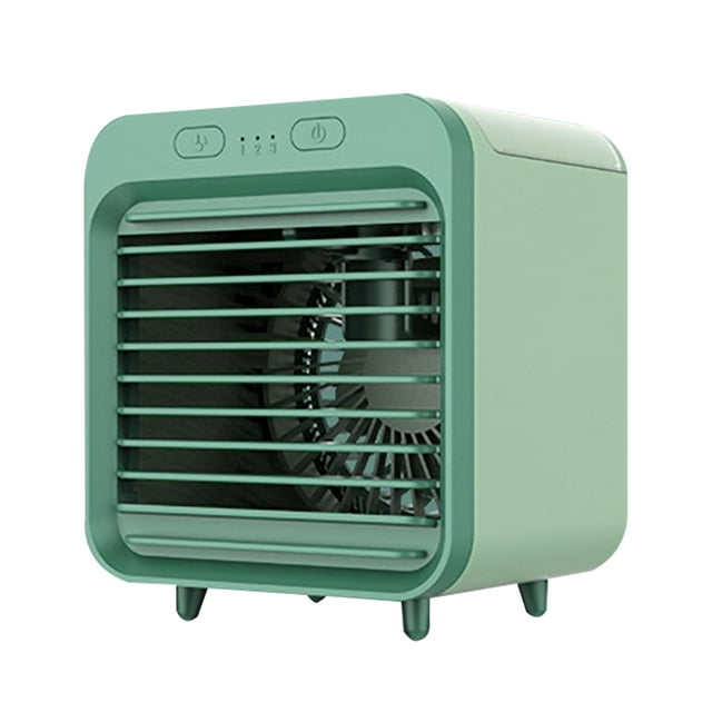Portable Air Conditioner, USB Personal Air Cooler 4 in 1 Mini Mobile Personal Space Cool Air Ultra, Humidifier and Purifier LED Night Desktop Cooling Fan for Office Home Travel, Dorm