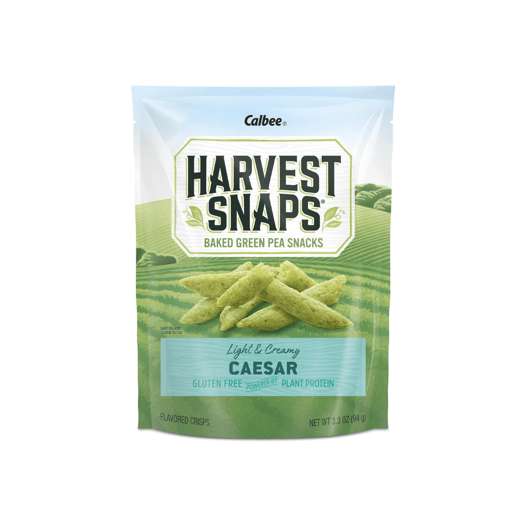 Variety Pack Harvest Snaps Veggie Chips - White Cheddar, Zesty Ranch, Caesar, Black Pepper - 4 Delicious Flavors in 4 Pack - Gluten-Free, Healthy Snack, Plant-Based Protein