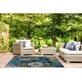 thumbnail image 2 of Great American Distributors IOFN.05.NV.5X8 5 x 8 ft. Island Breeze Posey Floral & Botanical Rug, Navy & Cream, 2 of 2