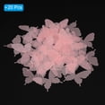 thumbnail image 3 of Uxcell Organza Butterfly Ornament, 20 Pack Fabric Butterflies Bows Butterfly Decoration Appliques, Coral Pink, 3 of 6