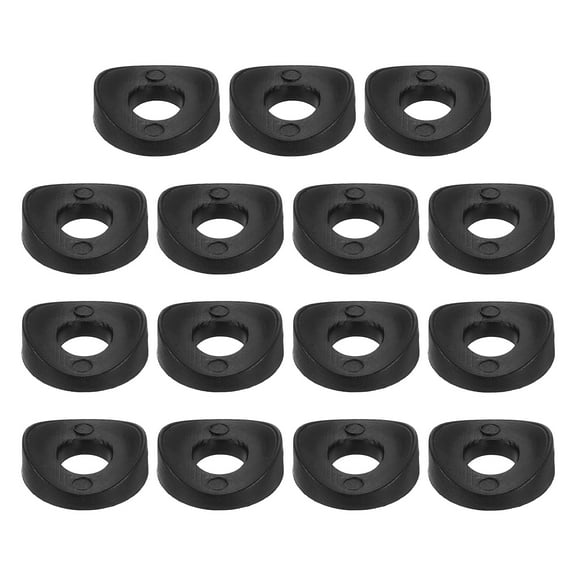 Uxcell 30Pcs Plastic Round Washers, 8mm x 19mm x 3mm Black PE Concave Washer Spacer Hardware Machine Fastener for Round Tube Fixing