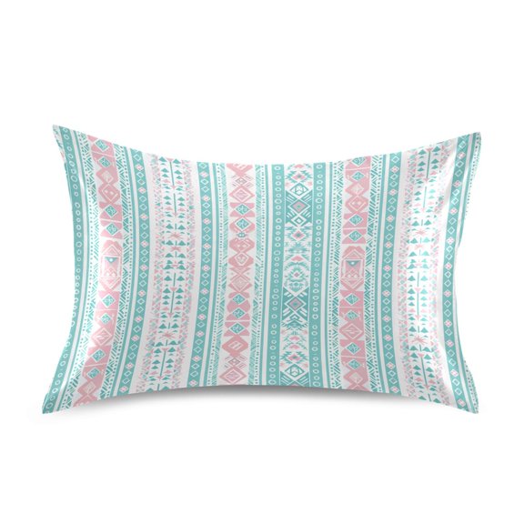 Ryvnso Satin Pillowcase Aztec Geometric Abstract Pillow Cases Standard Size 26x20in