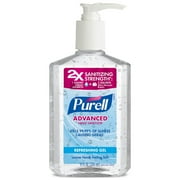 (Pack of 2) PURELL Advanced Hand Sanitizer Refreshing Gel, 8 Oz Pump