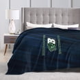 thumbnail image 4 of Binghamton University Logo Fleece Blanket, Very Soft Microfiber Flannel Blanket for Couch Warm and Cozy for All Seasons, 4 of 6