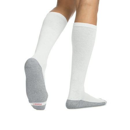 Hanes Men's ComfortBlend Over the Calf Crew Socks (Best Socks For Standing Long Hours)