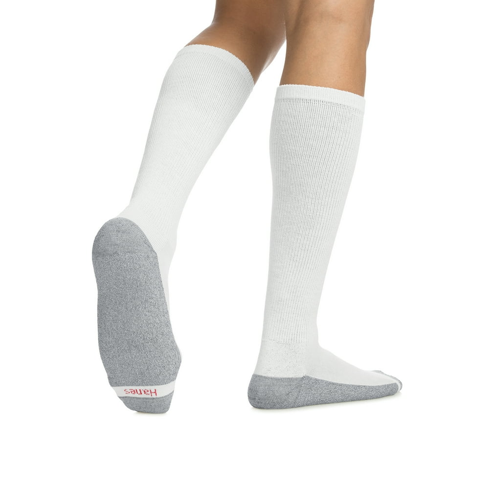 Hanes Hanes Men's ComfortBlend OvertheCalf Crew Socks, 6Pack