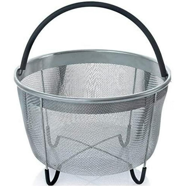 Yoyoo Steamer Basket Instant Pot Stainless Steel Steam Basket for Instant Pot Accessories 6 qt Pressure Cooker Accessories Strainer with Handle