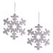 thumbnail image 3 of Design Imports CAMZ38018 Hanging Foam Snowflake, Silver - Set of 2, 3 of 10
