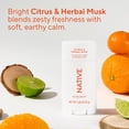 thumbnail image 4 of Native Deodorant, Aluminum Free, Citrus & Herbal Musk, Deodorant for Men and Women, 2.65 oz, 4 of 11