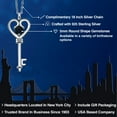 thumbnail image 2 of Gem Stone King 925 Sterling Silver Black Onyx Pendant Necklace for Women | 0.48 Cttw | Gemstone December Birthstone | Round 5MM | With 18 inch Silver Chain, 2 of 6