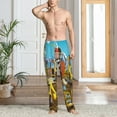 thumbnail image 6 of Lsque Different Construction Site Vehicles Print Men's Pajama Pants, Lounge Pant - Comfortable Home Wear,Elastic Waistband, Stylish Design-X-Large, 6 of 9