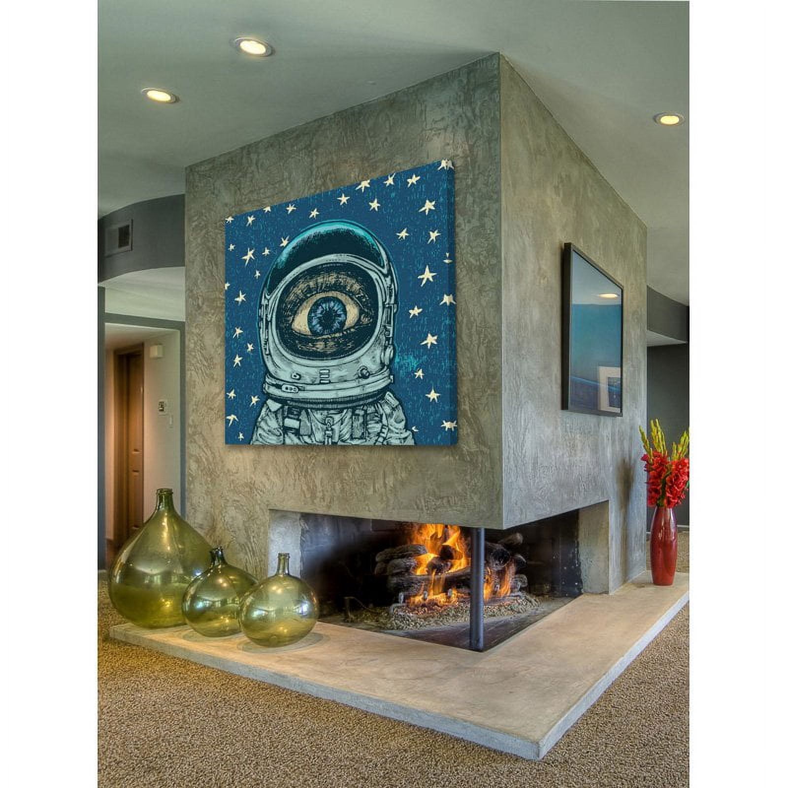 "Alien Eye" Painting Print on Wrapped Canvas