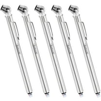 Tire Pressure Gauge 5 Pack, Stainless Steel Material Pencil 10-75 PSI, Silver