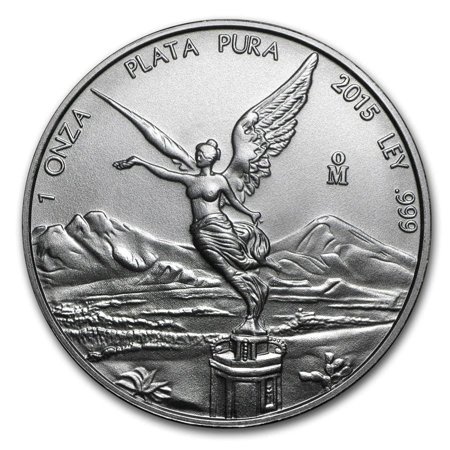 2015 2 oz Mexican Silver Libertad Coin BU 