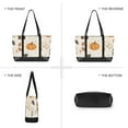thumbnail image 6 of FORMRS Canvas Laptop Tote Bag for Women with 15.6" Computer Compartments Shoulder Handbag, Beige Fall Pumpkin, 6 of 7