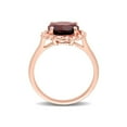 thumbnail image 4 of 3.00 Carat (ctw) Garnet Ring in Rose Plated Silver, 4 of 5