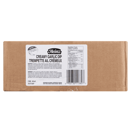 HEINZ Dipping Sauce, Creamy Garlic (Case) 100x44.0 ml