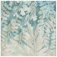 thumbnail image 3 of SAFAVIEH Barbados Carmen Botanical Indoor/Outdoor Area Rug, Blue Green/Ivory, 6'6" x 6'6" Round, 3 of 3